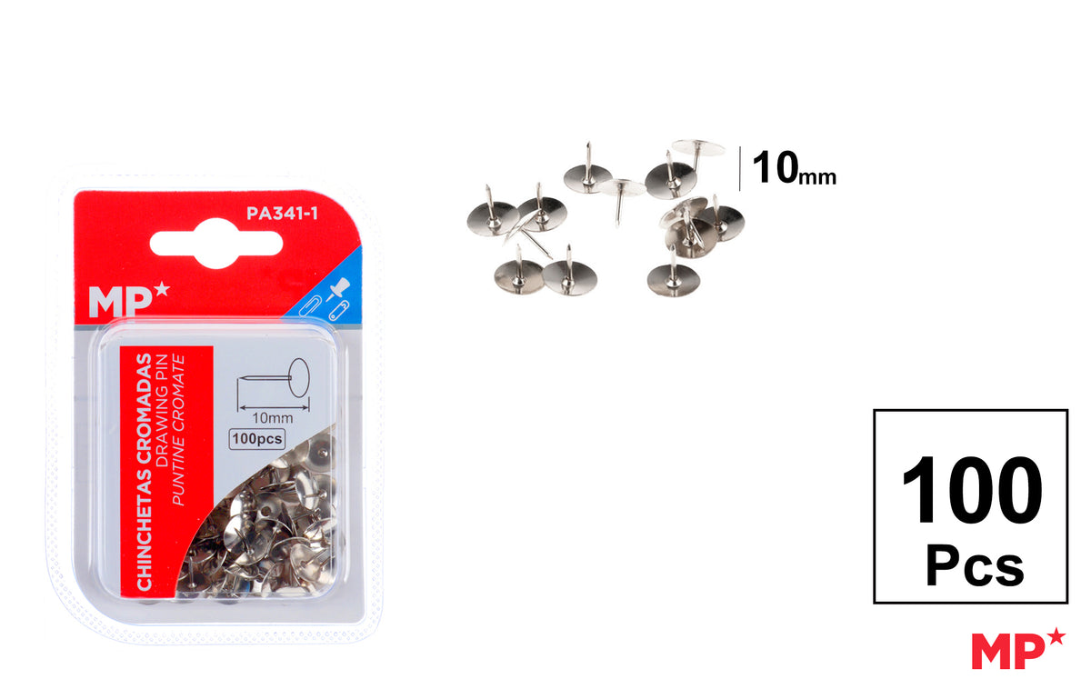 MP PUNTINE CROMATE 10 mm 100 PZ
